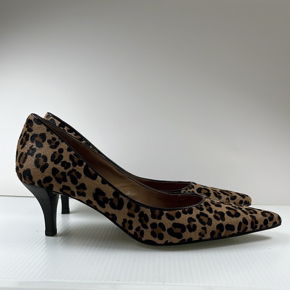 Bandolino Animal Print Pointy-Toe Low Heel Pumps, Calf Hair - Picture 1 of 9